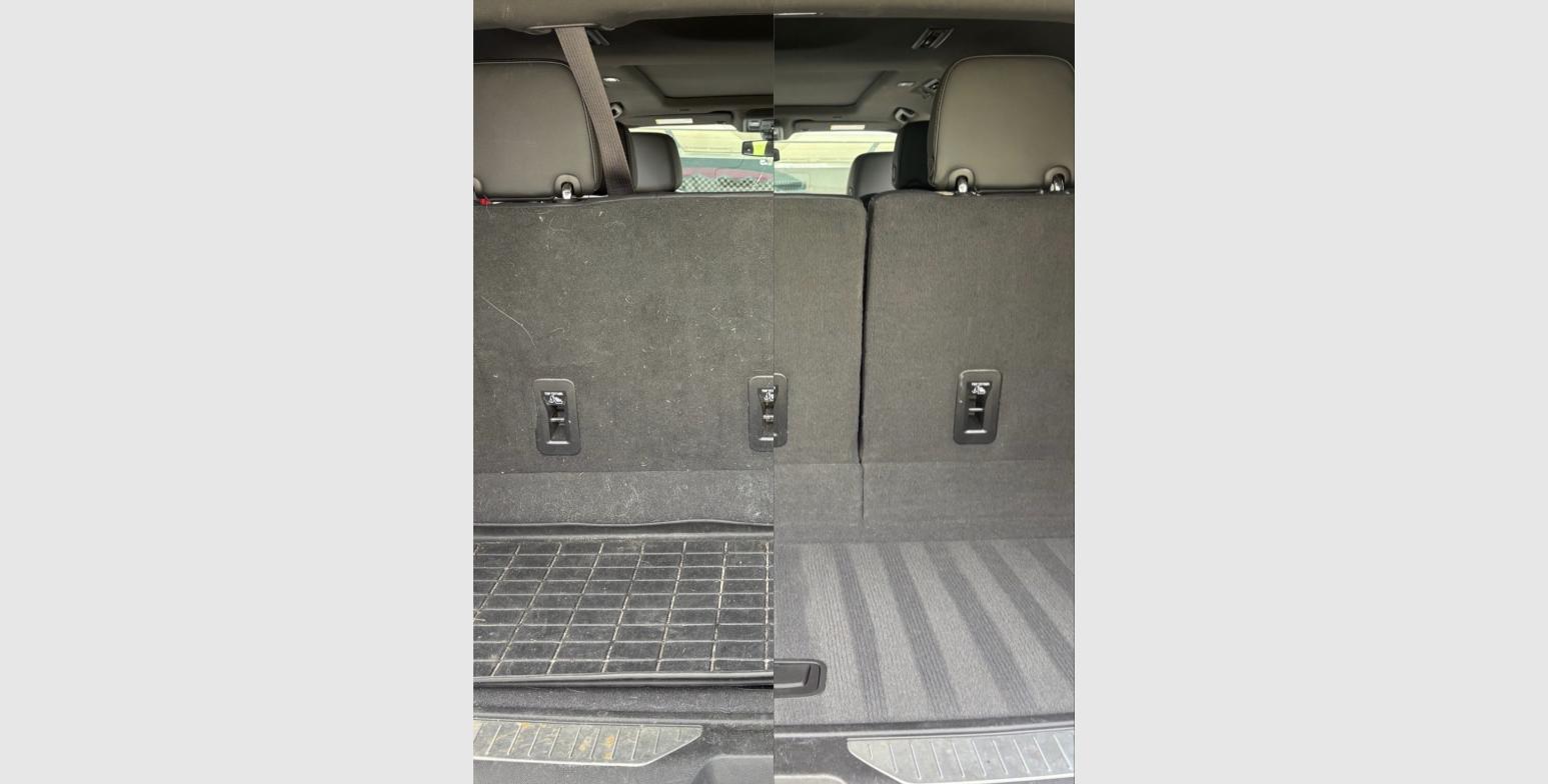 Boone Mobile Detailing Cargo area before and after deep clean in Midlothian VA