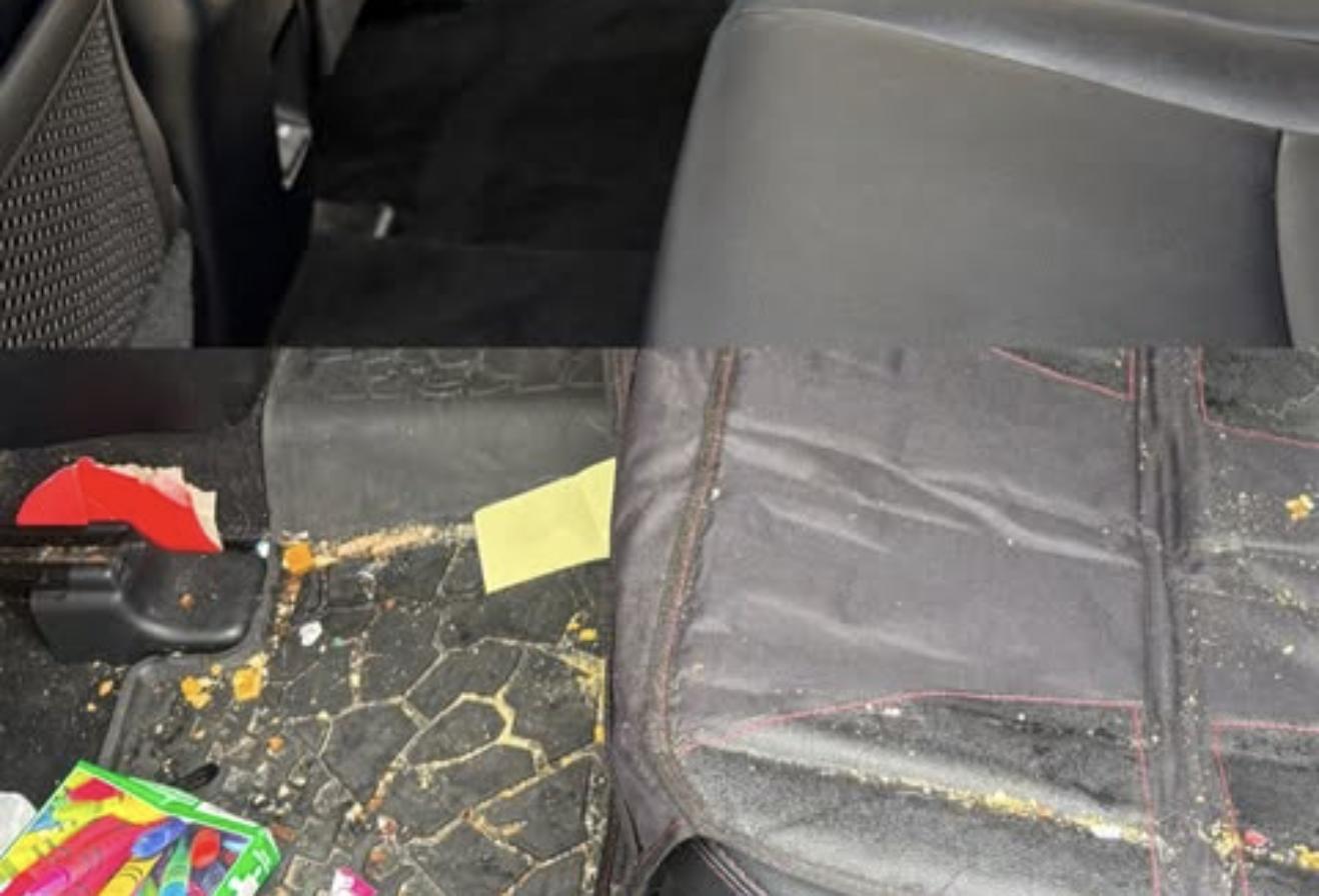 Boone Mobile Detailing Floor mats before and after cleaning in Midlothian VA