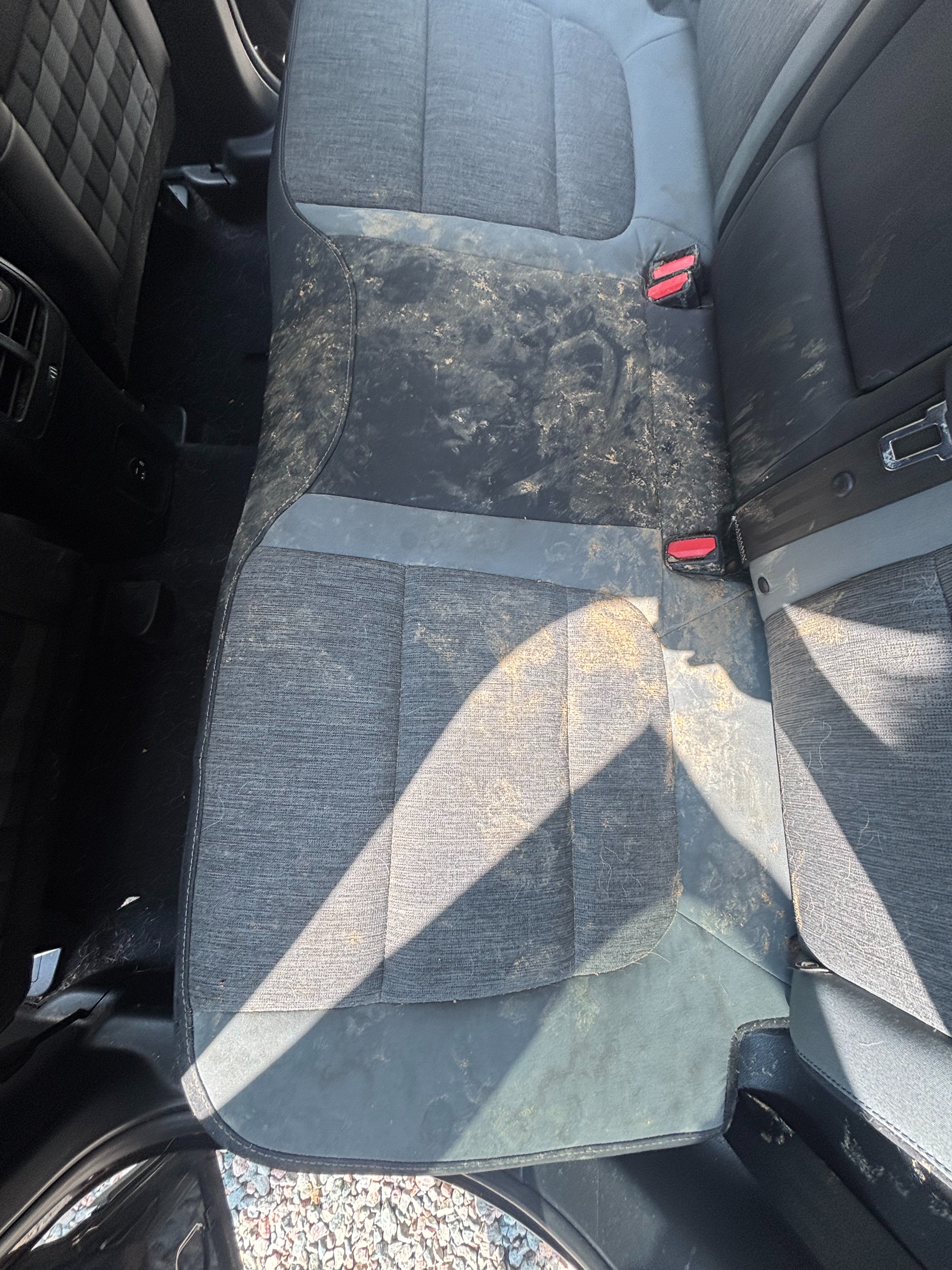 Boone Mobile Detailing before photo of a full interior seat detail in Midlothian VA