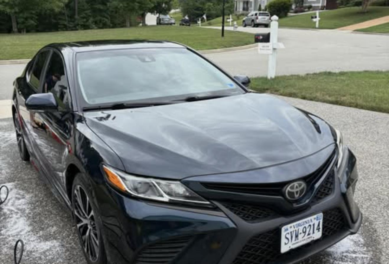 Freshly detailed Toyota Camry exterior by Boone Mobile Detailing in Midlothian, VA